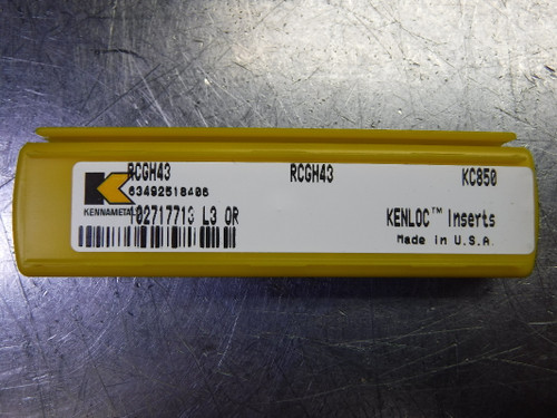 Kennametal Carbide Inserts QTY5 RCGH43 / RCGH120400 KC850 (LOC535)