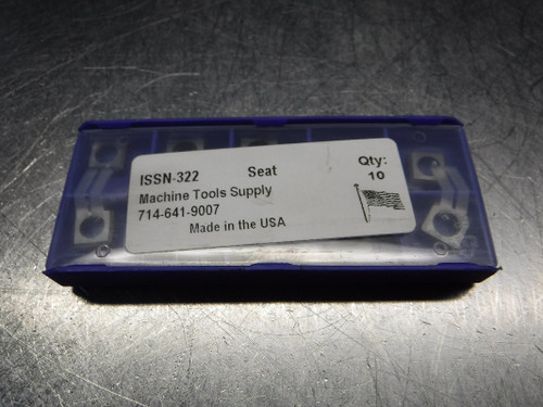 Machine Tools Supply Insert Seats QTY10 ISSN-322 (LOC257)