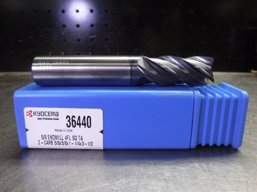 Kyocera 5/8" Solid Carbide Endmill 4 Flute 36440 (LOC973D)