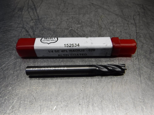 US Select 1/4" 4 Flute Micrograin Carbide Endmill 1/4" Shank 152634 (LOC1497)