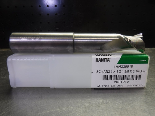 Widia Hanita 1" Necked Carbide Endmill 2 Flute for Aluminum 4AN225018 (LOC1481)