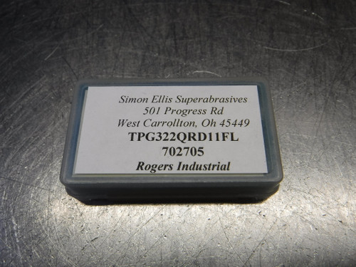 Simon Ellis Superabrasives PCD Carbide Insert QTY1 TPG322QRD11FL (LOC1498B)