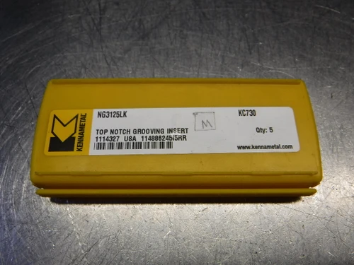 Kennametal Top Notch Carbide Grooving Inserts QTY5 NG3125LK KC730 (LOC2108B)