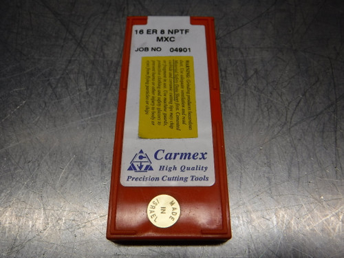 Carmex Carbide Threading Inserts QTY10 16 ER 8 NPTF MXC (LOC1069A)