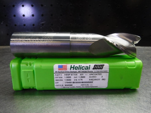 Helical 1" Solid Carbide Endmill 3 Flute H35AL-RN-R-31000 (LOC973C)