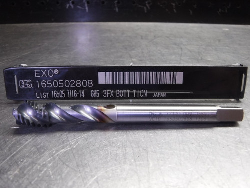 OSG EXO 7/16"-14 UNC GH5 HSS Spiral Flute Tap 3 Flute 1650502808 (LOC2627)