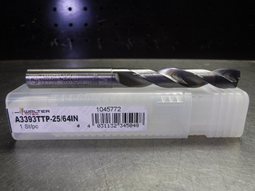Walter Titex 25/64″ Solid Carbide Drill 2 Flute A3393TTP-25/64IN (LOC2751A)