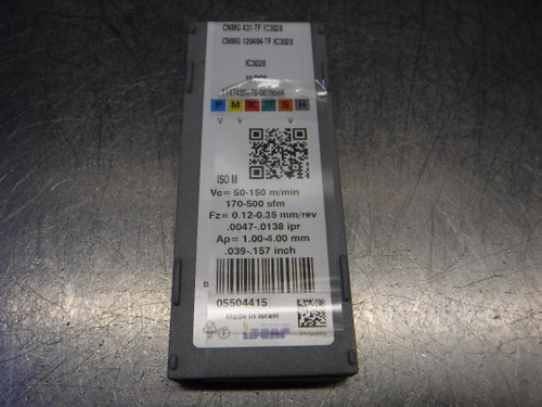 Iscar Carbide Turning Inserts QTY10 CNMG 431-TF/CNMG 120404-TF IC3028 (LOC2563A)