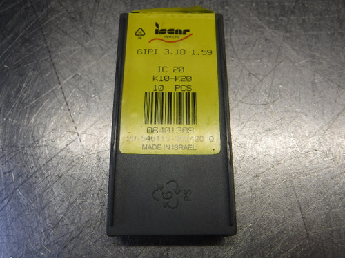 Iscar Carbide Inserts QTY10 GIPI 3.18-1.59 IC20 (LOC1230A)