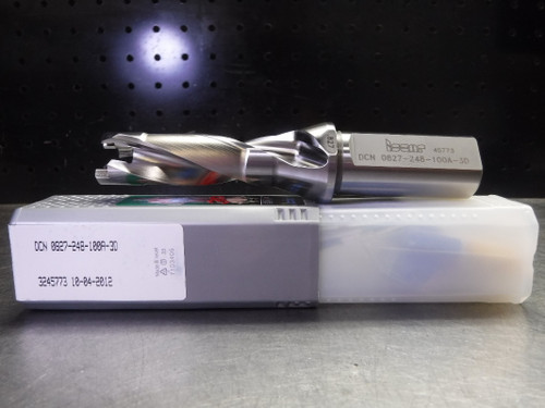 Iscar .827" Replaceable Tip Drill 1" Shank DCN 0827-248-100A-3D (LOC1076A)