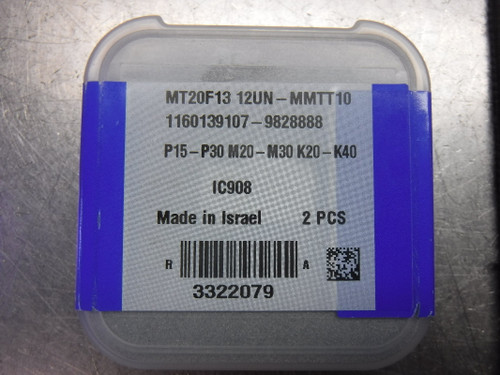 Iscar MultiMaster UNF 12TPI Thread Mill Head QTY2 MT20F13 12UN-MMTT10 (LOC2082A)