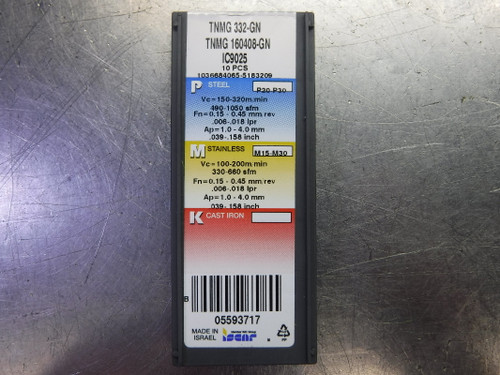 Sandvik Carbide Inserts QTY10 TNMG 160408 / TNMG 332 P40
