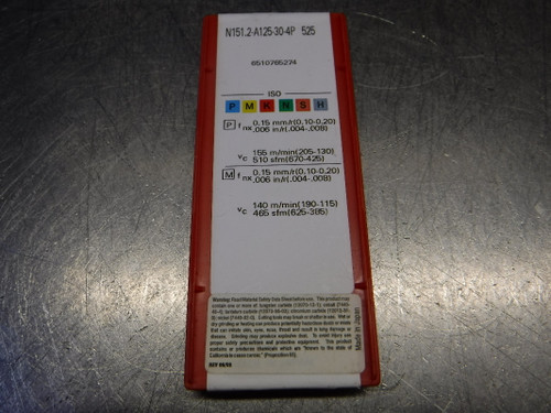 Sandvik Q-Cut Cermet Profiling Inserts QTY10 N151.2-A125-30-4P 525 (LOC2946A)