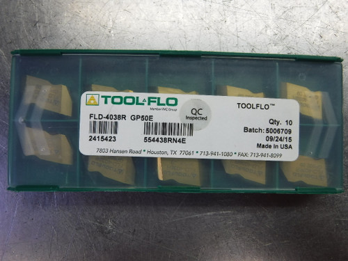 Tool-Flo Carbide Inserts QTY10 FLD-4038R GP50E (LOC1411A)