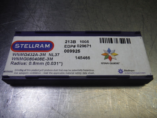 Stellram Carbide Inserts QTY10 WNMG432A-3M / WNMG080408E-3M NL37 (LOC1363B)