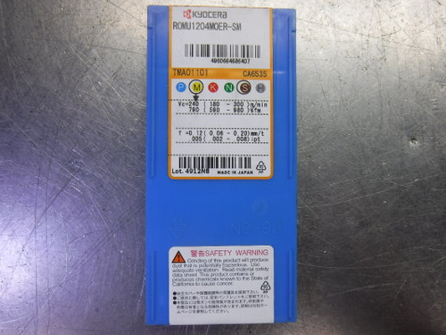 Kyocera Carbide Inserts QTY10 ROMU1204MOER-SM CA6535 (LOC983C)