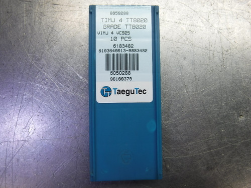 TaeguTec Carbide Grooving Inserts QTY10 TIMJ4 TT8020 (LOC1589)