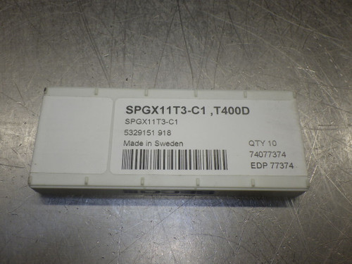SECO Carbide Inserts QTY10 SPGX11T3-C1 T400D (LOC956)