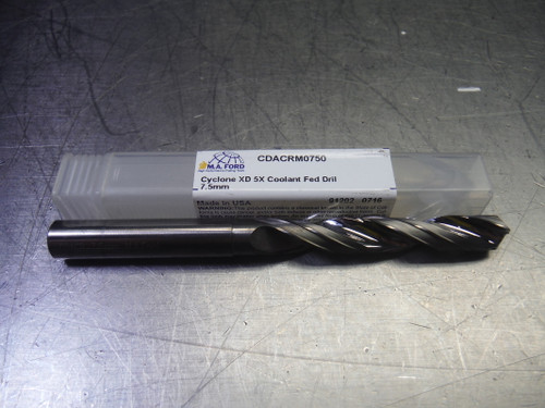 M.A. Ford 7.5mm Solid Carbide Drill 8mm Shank CDACRM0750 (LOC1613A)