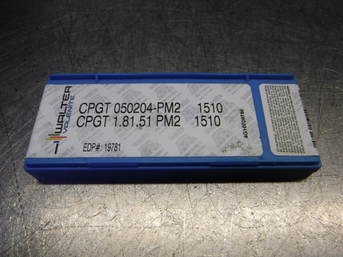 Walter Carbide Inserts QTY10 CPGT1.81.51 PM2 / CPGT050204-PM2 1510 (LOC980B)