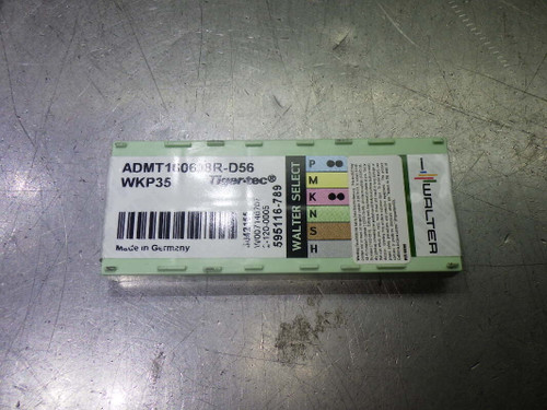 Walter Carbide Milling Inserts QTY10 ADMT160608R-D56 WKP35 (LOC2289)