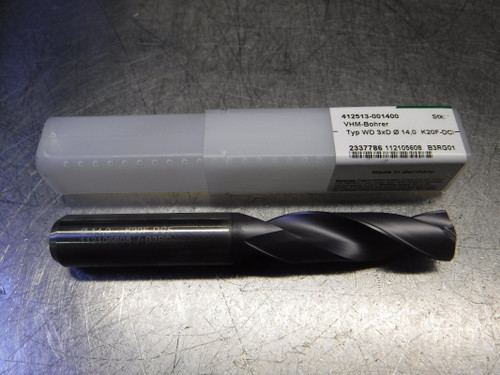 Widia/Rubig 14mm Carbide Drill 14mm Shank 412513-001400 (LOC693B)