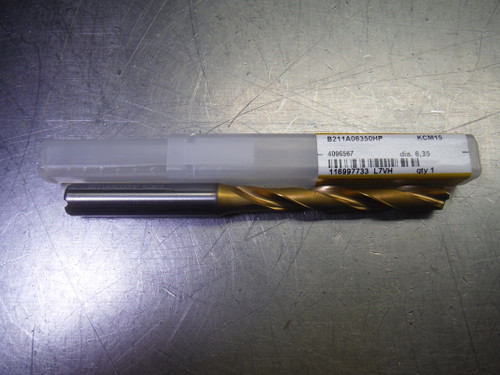 Kennametal 1/4" Carbide Drill 2 Flute Coolant thru B211A06350HP KCM15 (LOC1910A)