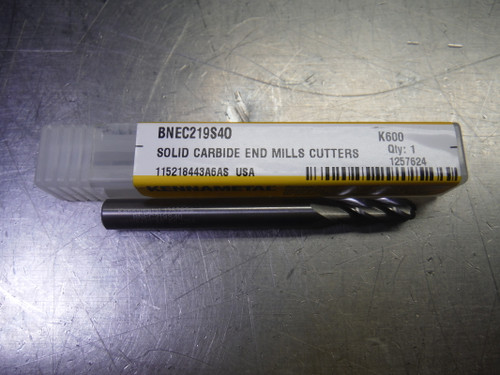 Kennametal 7/32" Solid Carbide Endmill 4 Flute BNEC219S40 K600 (LOC1910A)