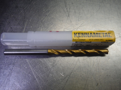 Kennametal 4.70mm Solid Carbide Drill 2 Flute B212A04700HP KCM15 (LOC1910A)