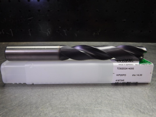 Widia 14mm Solid Carbide Drill 2 Flute TDS202A14000 WP20PD (LOC2141A)