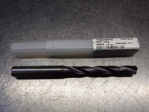 Widia 0.266" 2 Flute Coolant Thru Carbide Drill 5/16" Shank 17050206750 (LOC1564)