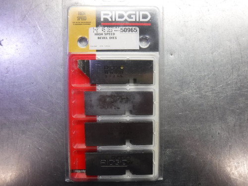 Ridgid 1" - 2" 45 Degree Bevel Die Set For Pipe Welding Prep 50965 (LOC2337)