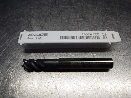 Emuge 8mm 4 Flute Roughing Endmill 8mm Shank 2869A.008 (LOC2096A)