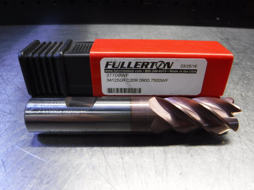 Fullerton 3/4" 5 Flute Carbide Endmill 3412SDFC20R.0900.7500WF (LOC1210B)