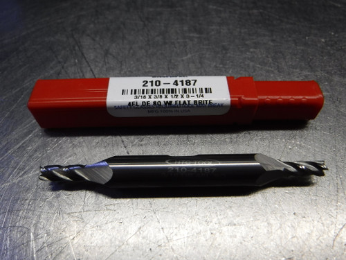 HTC 3/16" 4 Flute Carbide Double Ended Endmill 210-4187 (LOC1316B)