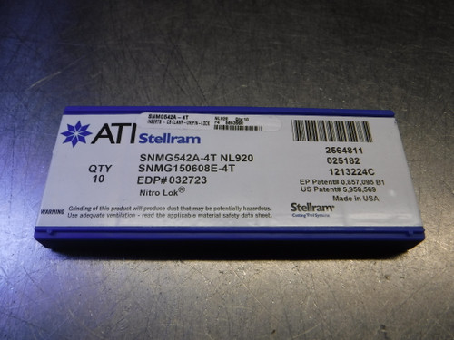 Stellram Carbide Inserts QTY10 SNMG542A-4T / SNMG150608E-4T NL920 (LOC1326B)