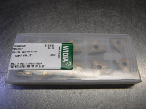 Widia Carbide Turning Inserts QTY10 TNMG2204046P / TNMG4316P TN15M (LOC831) Widia Carbide Turning Inserts QTY10 TNMG2204046P / TNMG4316P TN15M (LOC831)