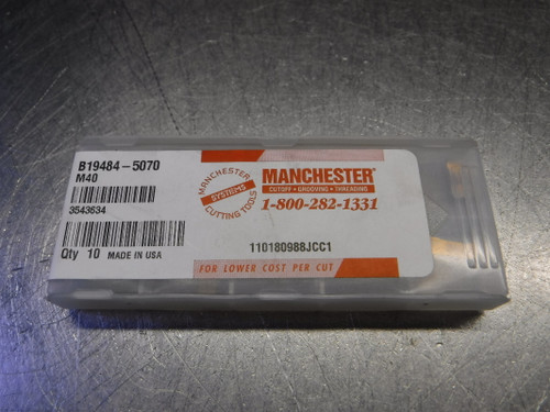 Manchester Carbide Inserts QTY10 B19484-5070 (LOC1905B)