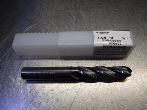 Widia/Hanita 12mm 4 Flute Carbide Ballnose Endmill 12mm 401012005RT (LOC2114B)