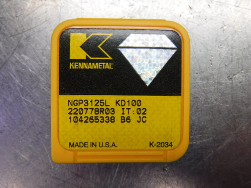 Kennametal PCD Grooving Inserts QTY1 NGP3125L KD100 (LOC1979B)