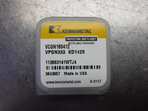 Kennametal PCD Inserts QTY1 VCGN160412 / VPGN333 KD1425 (LOC1979B)