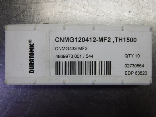 SECO Carbide Inserts QTY10 CNMG120412-MF2 / CNMG433-MF2 TH1500 (LOC2159A) SECO Carbide Inserts QTY10 CNMG120412-MF2 / CNMG433-MF2 TH1500 (LOC2159A)