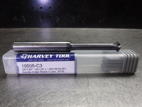 Harvey Tool 3/8" Carbide Pointed Double Angle Shank Cutter 19505-C3 (LOC3027A)