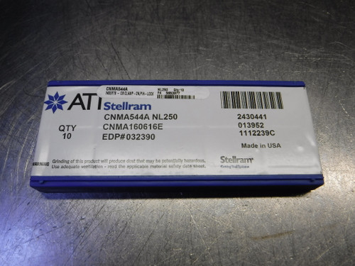 ATI Stellram Carbide Inserts QTY10 CNMA544A / CNMA160616E NL250 (LOC2943A)