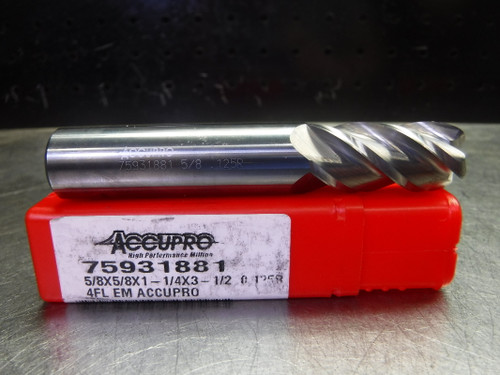 Accupro 5/8" Solid Carbide Endmill 4 Flute 75931881 (LOC3017A)
