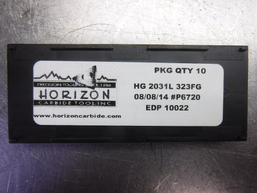 Horizon Carbide Grooving Inserts QTY10 HG 2031L 323FG (LOC2580)