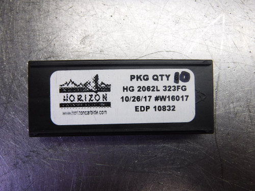 Horizon Carbide Grooving Inserts QTY10 HG 2062L 323FG (LOC2580)