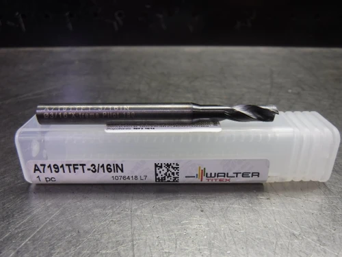Walter 3/16" Carbide Drill Coolant Thru 0.236″ Shank A7191TFT-3/16IN (LOC2848A)