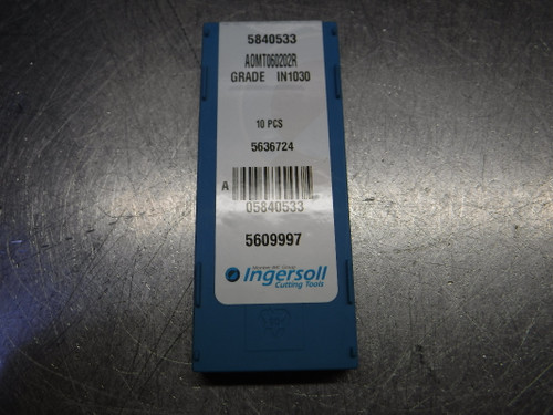 Ingersoll Carbide Milling Inserts QTY10 AOMT060202R IN1030 (LOC2661A)