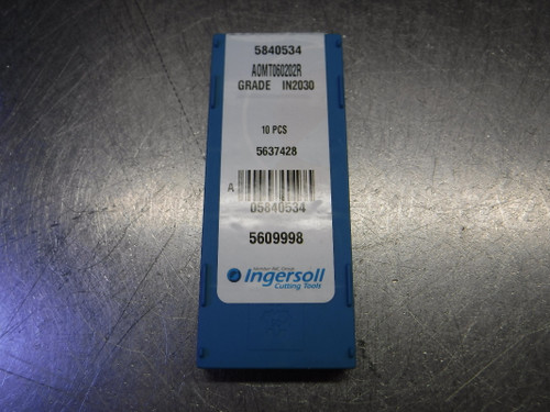 Ingersoll Carbide Milling Inserts QTY10 AOMT060202R IN2030 (LOC2661A)